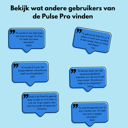 Sleep Pulse Pro | Helpt angst, stress en slapeloosheid te verminderen